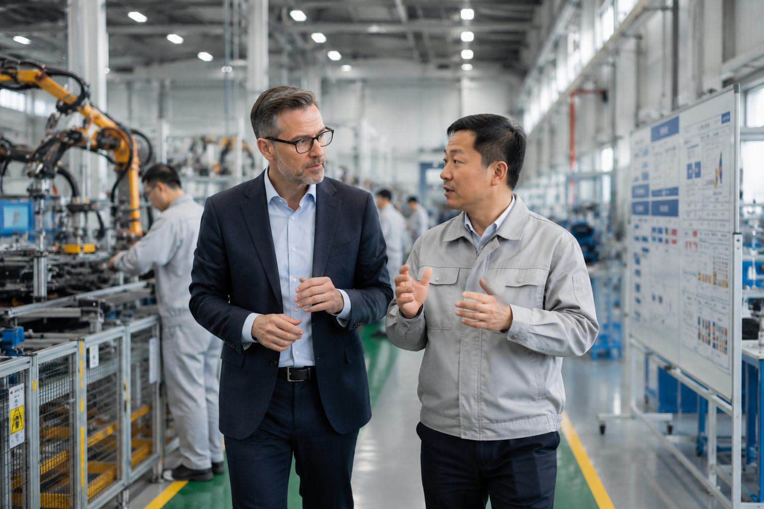 JES Connect on the production line during a supplier visit